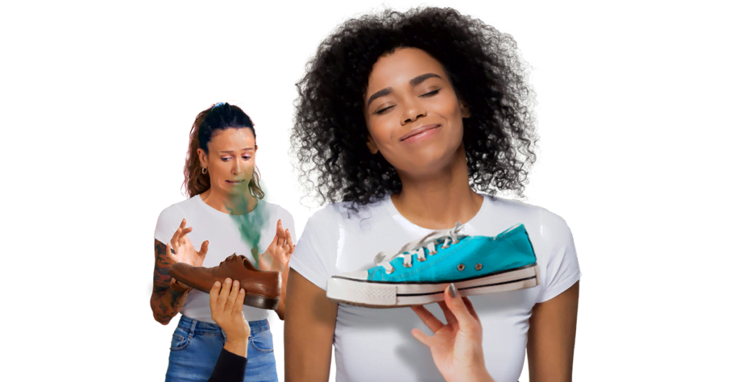 limpieza de zapatos malolientes